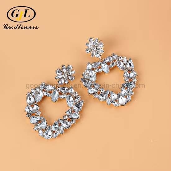 Nail Art Love Diamond Crystal Symphony Shaped Diamond Champagne Peach Heart Bottom Diamond Jewelry