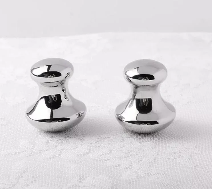 Hot Sale Stainless Steel Mushroom Shape Guasha Crystal Massage Stone Gua Sha