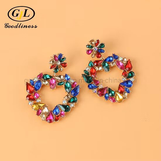 Nail Art Love Diamond Crystal Symphony Shaped Diamond Champagne Peach Heart Bottom Diamond Jewelry