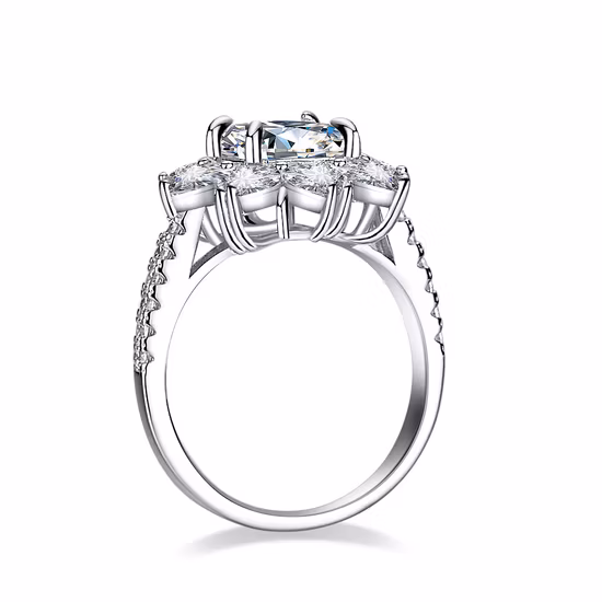 Neue Mode S925 Silber eingelegt 5A Zirkon Damen Temperament gelben Diamanten