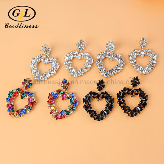 Nail Art Love Diamond Crystal Symphony Shaped Diamond Champagne Peach Heart Bottom Diamond Jewelry
